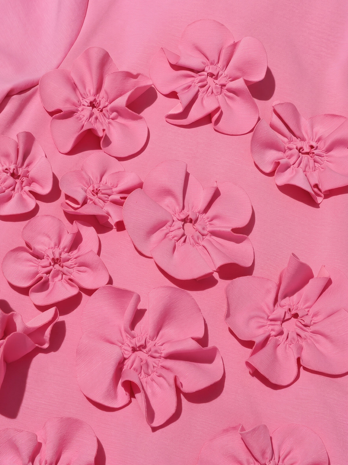 Elegant Flower High Neck Bow Tie Long Sleeve Formal Maxi Dress - Pink