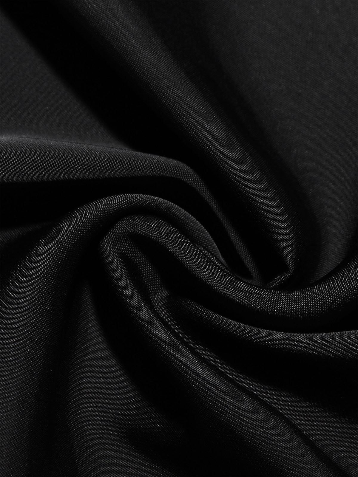 Luxury Cowl Neck Strapless Corset Satin Formal Maxi Dress - Black