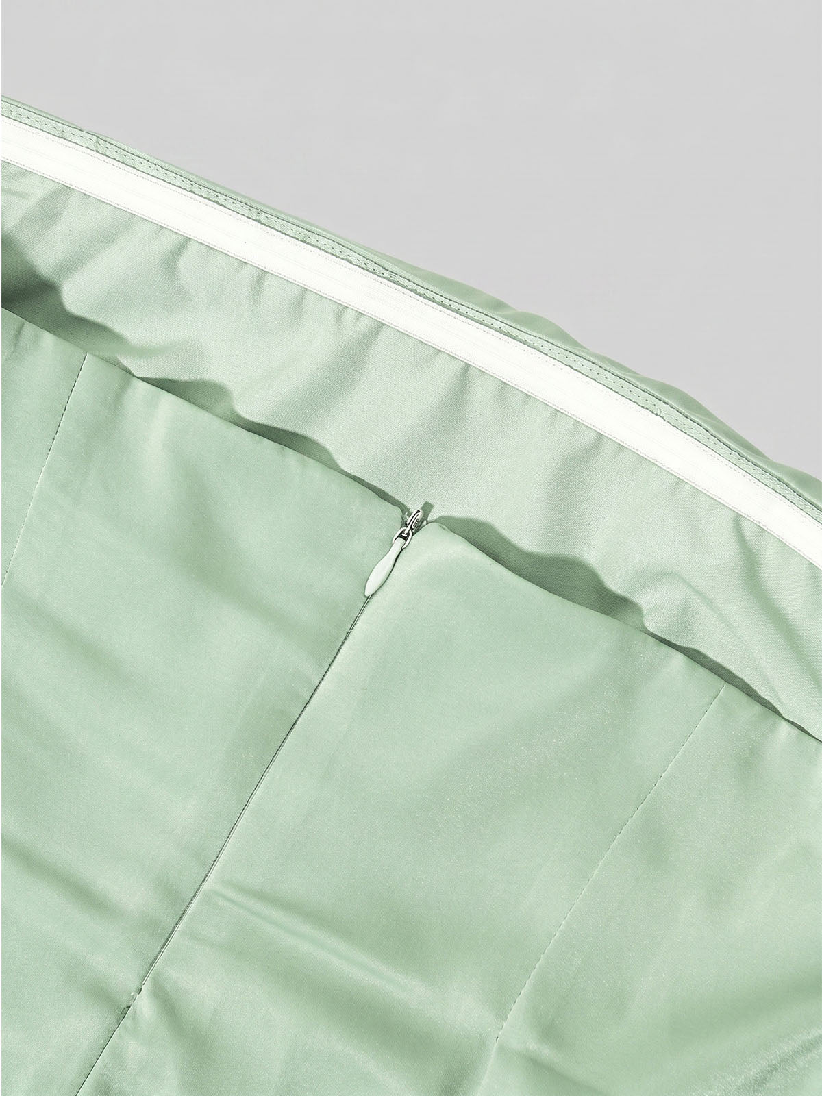 Luxury Cowl Neck Strapless Corset Satin Formal Maxi Dress - Sage Green