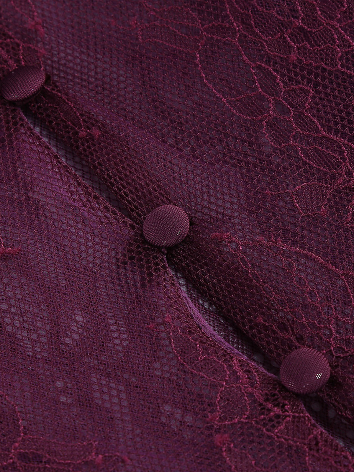 Opera Glove Lace Panel Draped Fishtail Formal Maxi Dress - Plum