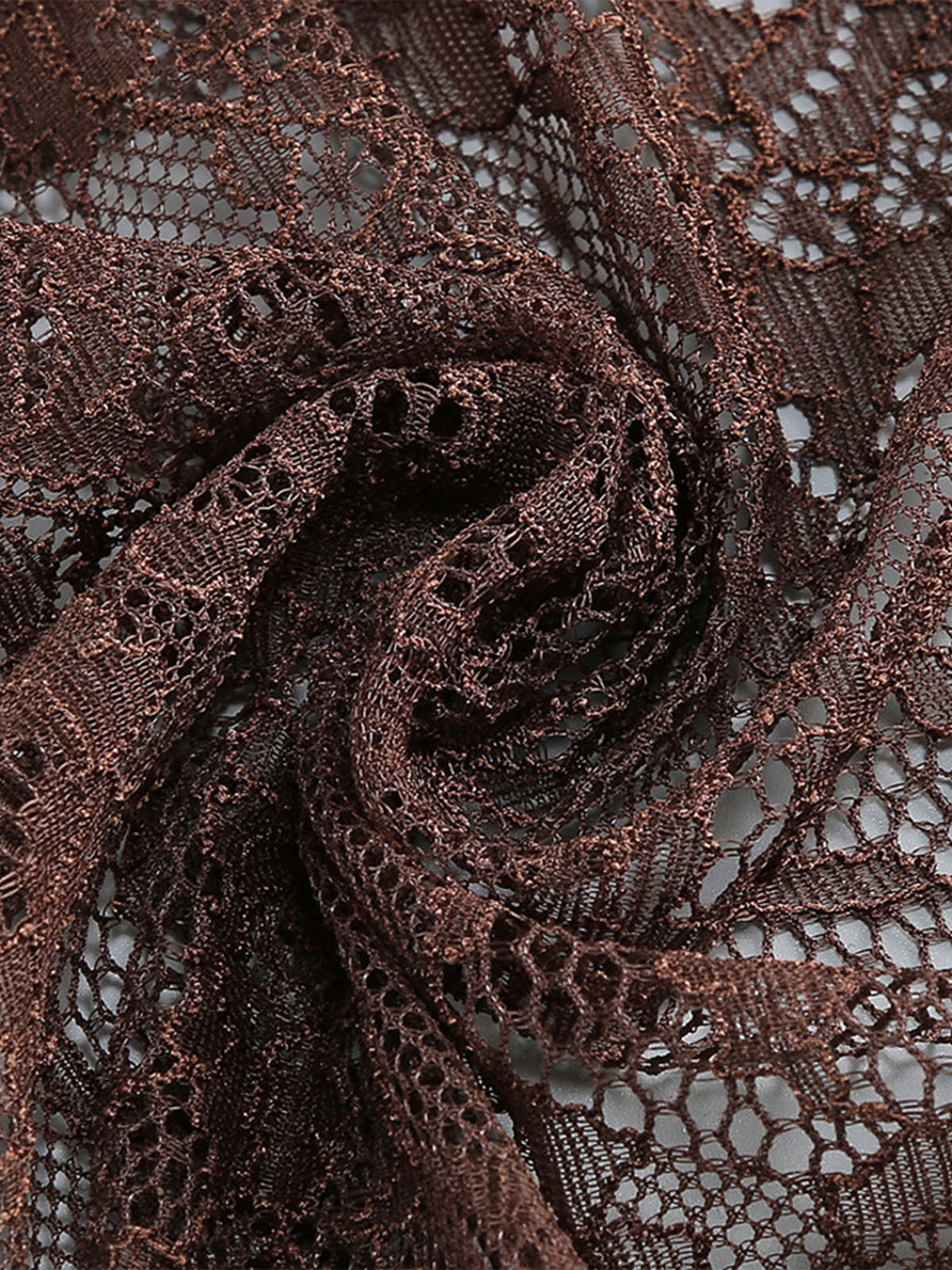 Sexy Bustier Draped Fishtail Spaghetti Lace Formal Maxi Dress - Coffee