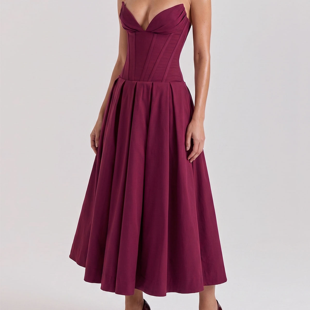 Wedding Guest Burgundy Dresses