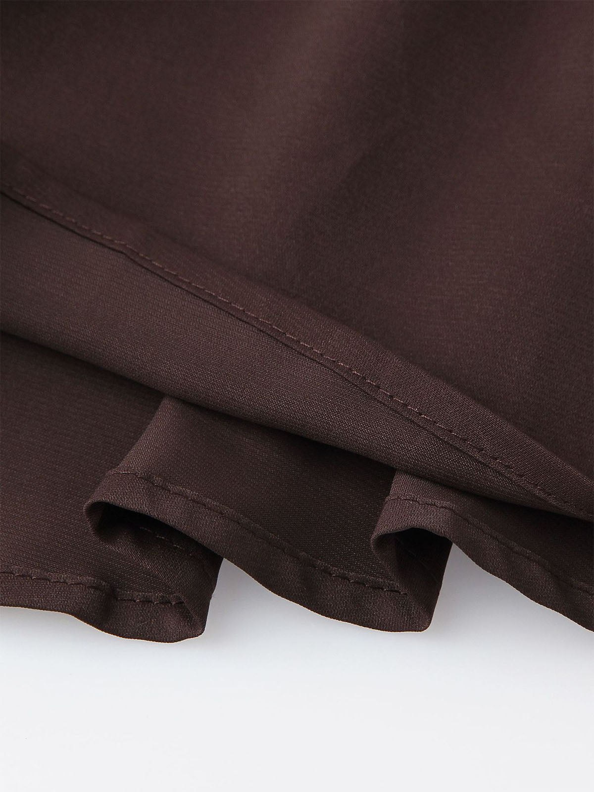 Sexy Sweetheart Strapless Corset Draped Satin Formal Maxi Dress - Coffee