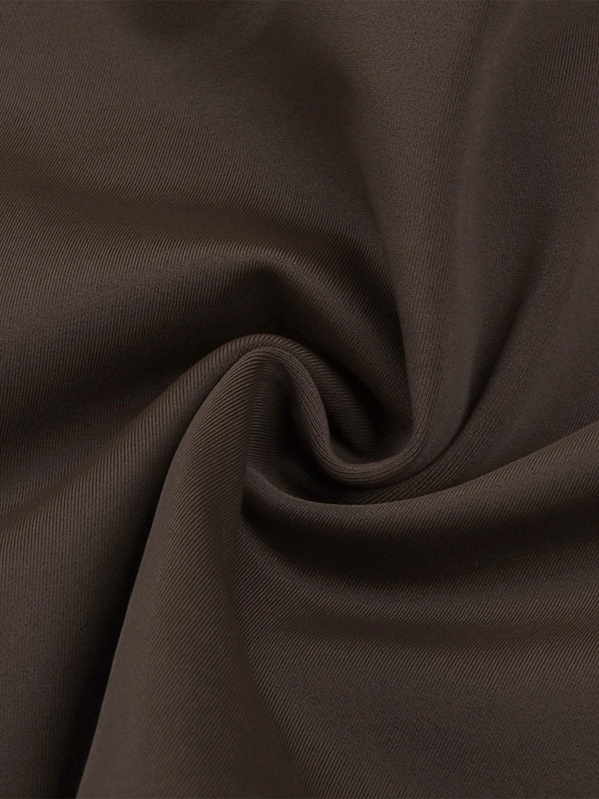 Unique High Neck Mesh Panel Long Sleeve Formal Maxi Dress - Coffee