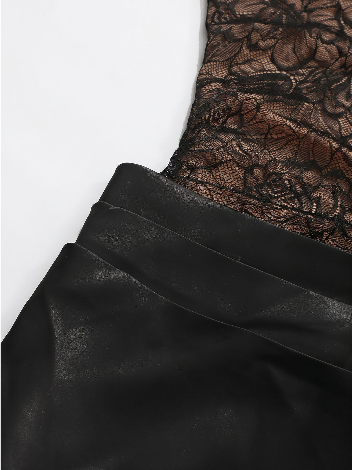 Vintage Floral Lace Satin Sleeveless Fishtail Formal Maxi Dress - Black